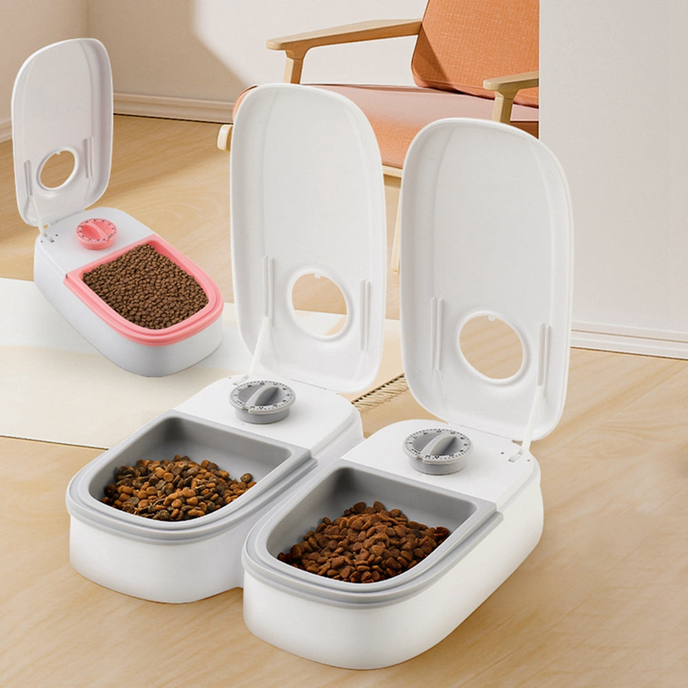 Automatic Smart Pet Feeder | Timed Food Dispenser for Cats & Dogs with Stainless Steel Bowl