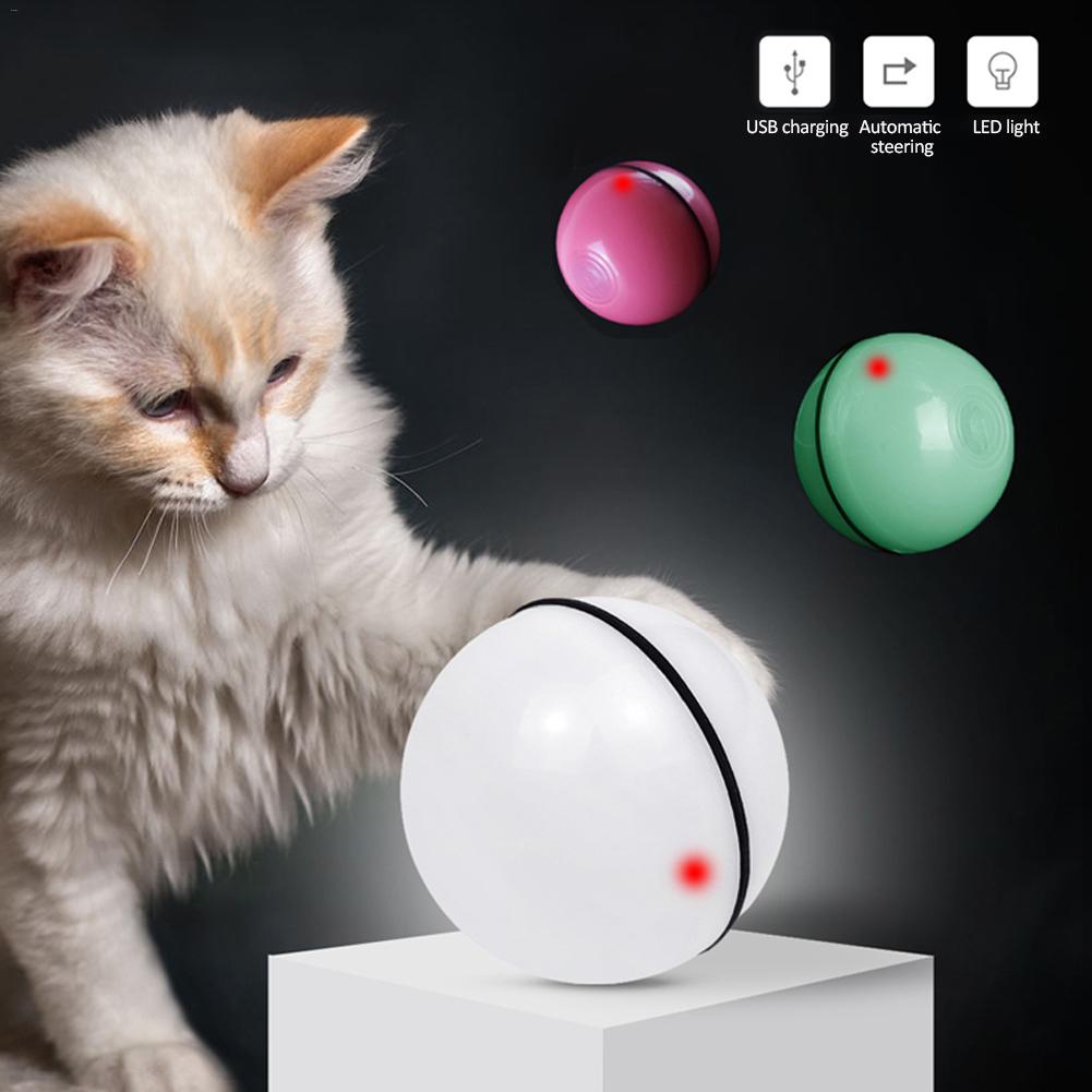 LED Laser Electronic Rolling Cat Toy Ball – Interactive Automatic Pet Play Toy