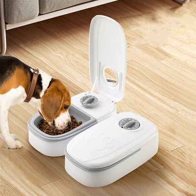 Automatic Smart Pet Feeder | Timed Food Dispenser for Cats & Dogs with Stainless Steel Bowl